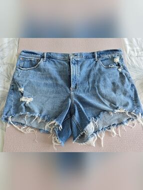 Abercrombie & Fitch High-Rise 4 Inch 4" Mom Shorts. 35/20.